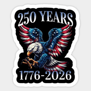 250th Anniversary Eagle Sticker
